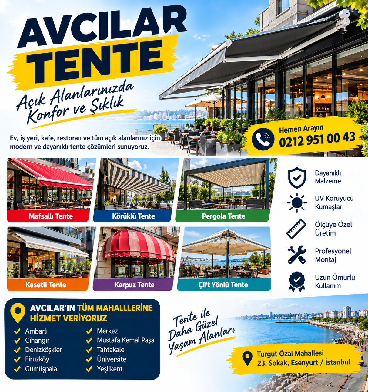 Avcılar Tente Branda
